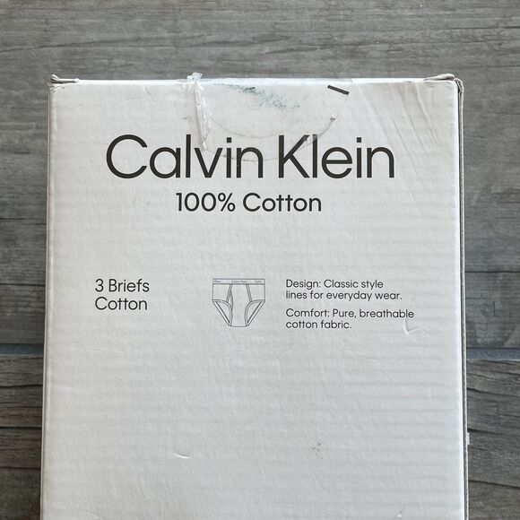 Calvin Klein Men’s Briefs 2XL XXL Black Classic Fit 3 Pack 100% Cotton Underwear - Picture 9 of 15